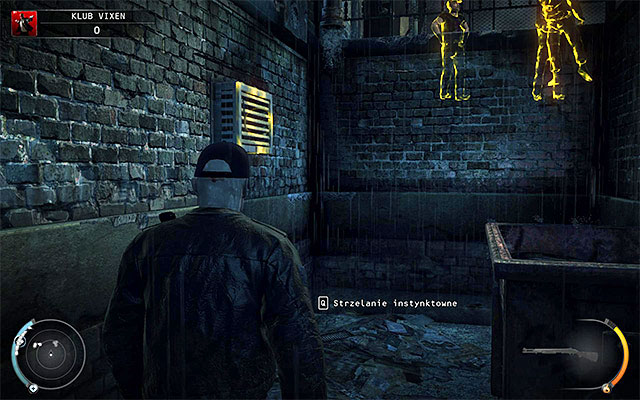 After leaving the tunnel go through another one (screen above), which will lead you to the security booth inside the club - The Vixen Club - Getting inside the club | 5: Hunter and Hunted - 5: Hunter and Hunted - Hitman: Absolution Game Guide