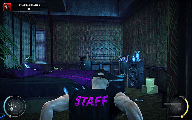 On lower difficulty levels you shouldnt encounter anyone on the floor - Dressing Rooms | 5: Hunter and Hunted - 5: Hunter and Hunted - Hitman: Absolution Game Guide