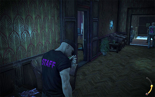 Your current target is a room shown on the above screen - Dressing Rooms | 5: Hunter and Hunted - 5: Hunter and Hunted - Hitman: Absolution Game Guide