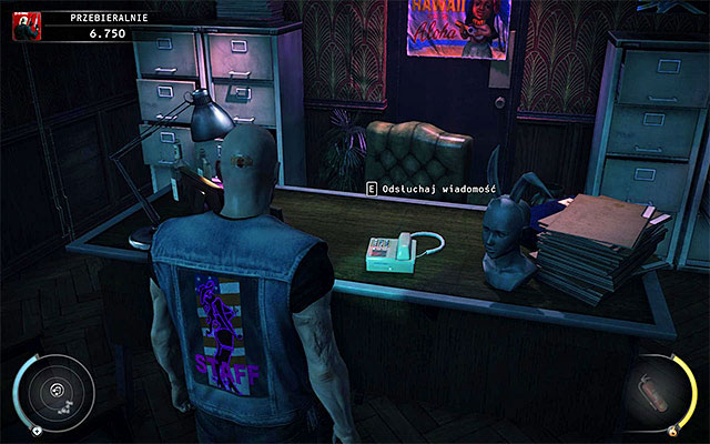After getting inside mentioned office room, head to the desk and interact with a phone there - Dressing Rooms | 5: Hunter and Hunted - 5: Hunter and Hunted - Hitman: Absolution Game Guide
