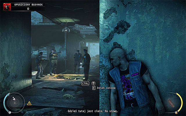 I do not recommend moving towards previously mentioned groups, unless you wear Chicago policeman disguise and play on one of lower difficulty levels - Derelict Building | 5: Hunter and Hunted - 5: Hunter and Hunted - Hitman: Absolution Game Guide