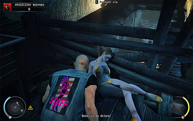 Place yourself at the left wall, grab the ledge and climb up - Derelict Building | 5: Hunter and Hunted - 5: Hunter and Hunted - Hitman: Absolution Game Guide