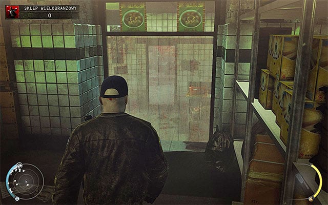 At the back of the store you can find many items, e - Convenience Store - Getting to the exit | 5: Hunter and Hunted - 5: Hunter and Hunted - Hitman: Absolution Game Guide