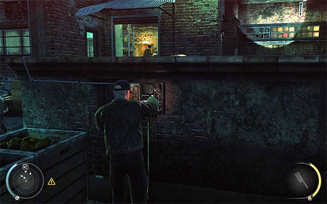 By default, the area is fairly well lit, but you can change it by sabotaging a fuse box shown on the above screen - Loading Area | 5: Hunter and Hunted - 5: Hunter and Hunted - Hitman: Absolution Game Guide