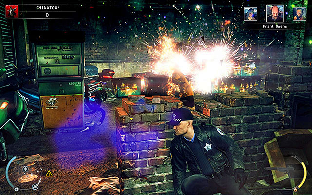 Depending on your preferences you can wait for Owens and shoot at gasoline pool, when he stops there or prematurely leave this place and wait until he dies after throwing a cigarette - Chinese New Year - Eliminating Frank Owens | 5: Hunter and Hunted - 5: Hunter and Hunted - Hitman: Absolution Game Guide