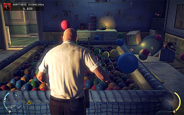 The mentioned container can be found in the Orphanage Halls stage, in the toy room on the orphanage ground floor, near the canteen - 6: Rosewood | Challenges - Challenges - Hitman: Absolution Game Guide