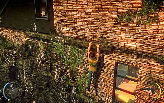 Move successively to the left, passing two shutters on the way - Cliff | 1: Personal Contract - 1: Personal Contract - Hitman: Absolution Game Guide