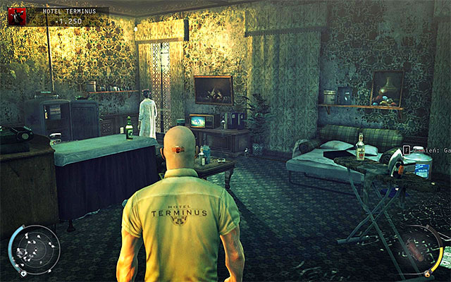 On the right from the lobby youll find apartments and other areas inaccessible to you initially - Terminus Hotel - Exploring the ground floor and side alleys | 3: Terminus - 3: Terminus - Hitman: Absolution Game Guide