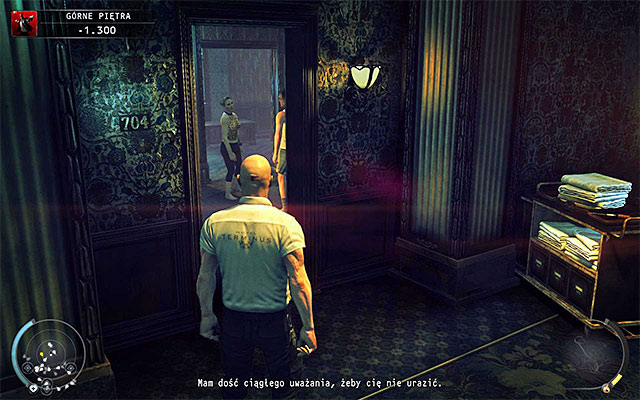 The area is also inhabited by hotel guests - Upper floors - Exploring the seventh floor | 3: Terminus - 3: Terminus - Hitman: Absolution Game Guide