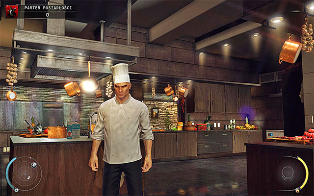 Chef disguise requires neutralizing a chef cook in the mansion (Mansion ground floor stage) - 1: Personal Contract | Challenges - Challenges - Hitman: Absolution Game Guide