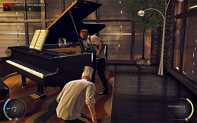 Wait until one of guards tries to play piano and then looks inside it - 1: Personal Contract | Challenges - Challenges - Hitman: Absolution Game Guide