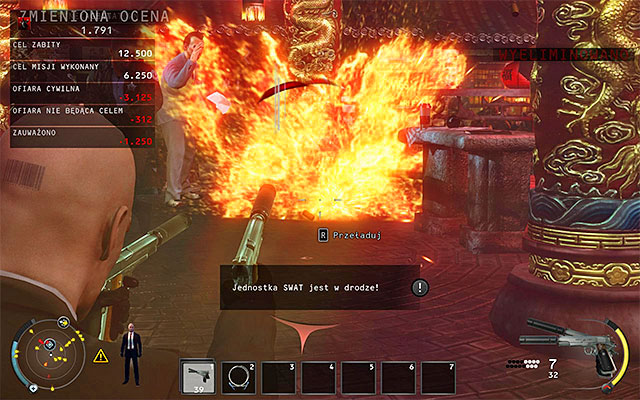 This challenge can be completed in several ways, for example by throwing a gasoline tank or remote explosives near the King of Chinatown and making an explosion - 2: The King of Chinatown | Challenges - Challenges - Hitman: Absolution Game Guide