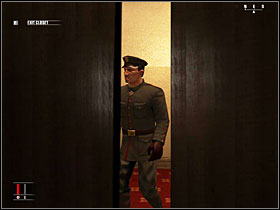 Go back to the closet and wait for the actor to return and take the gun - Curtains Down - Walkthrough - Hitman: Blood Money Game Guide & Walkthrough