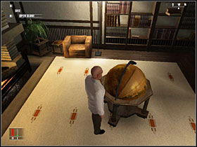 A globe with a hidden drink inside. - Flatline - Walkthrough - Hitman: Blood Money Game Guide & Walkthrough