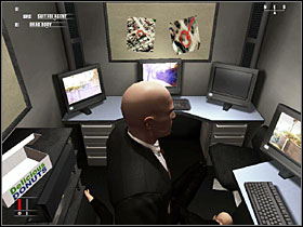 Approach the catering van and use the sedative on the donuts in there (ha ha - A New Life - Walkthrough - Hitman: Blood Money Game Guide & Walkthrough