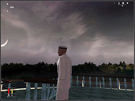 Youre left with one target to take down, the guy who passed you when you walked to the restaurant - Death of the Mississippi - Walkthrough - Hitman: Blood Money Game Guide & Walkthrough