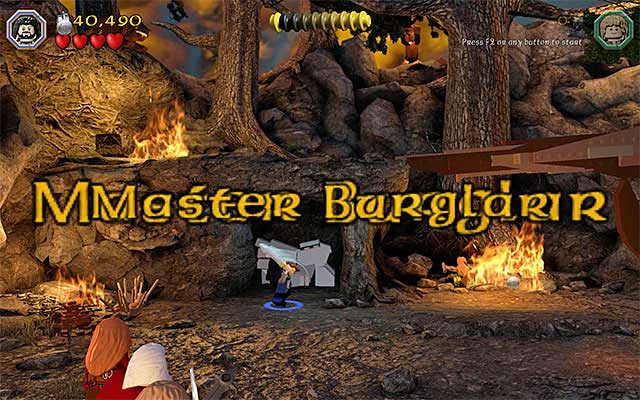 The Master Burglar status is awarded after you collect the required number of points (the value is different for each stage) - 6. Studs (Coins) | LEGO The Hobbit - LEGO The Hobbit in 10 Easy Steps - LEGO The Hobbit Game Guide & Walkthrough