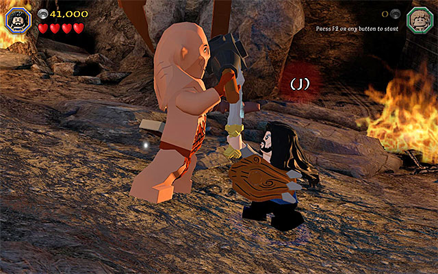 tap rhythmically the key indicated by the game - 8. Minigames | LEGO The Hobbit - LEGO The Hobbit in 10 Easy Steps - LEGO The Hobbit Game Guide & Walkthrough