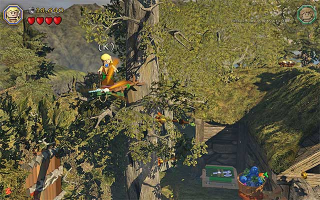 The spot where you find the unique treasure - Stage 9 (Queer Lodgings) | Main Stages - Collectibles - Main Stages - Collectibles - LEGO The Hobbit Game Guide & Walkthrough