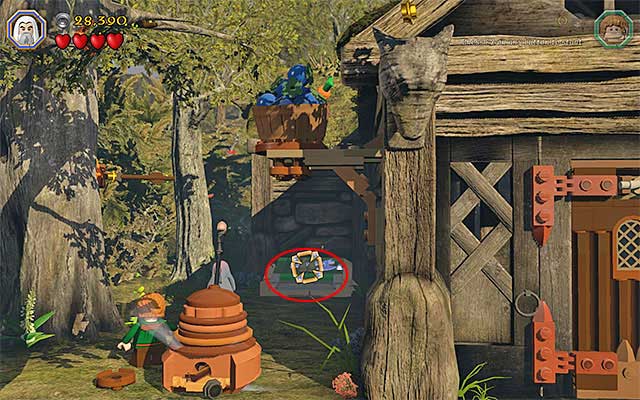 While completing the last, ninth chapter of the game in the story mode, you have been unable to explore the huts cellar - Stage 9 (Queer Lodgings) | Main Stages - Collectibles - Main Stages - Collectibles - LEGO The Hobbit Game Guide & Walkthrough