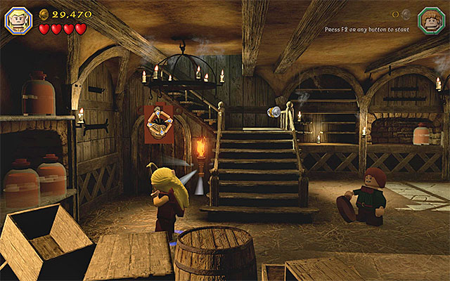 One of the three targets - Stage 9 (Queer Lodgings) | Main Stages - Collectibles - Main Stages - Collectibles - LEGO The Hobbit Game Guide & Walkthrough