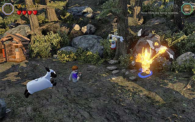 You need to be playing as Sauron - Stage 9 (Queer Lodgings) | Main Stages - Collectibles - Main Stages - Collectibles - LEGO The Hobbit Game Guide & Walkthrough