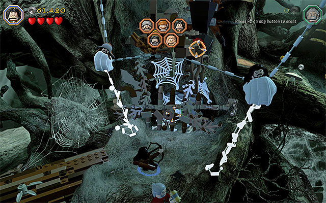 The second spider - Stage 10 (Flies and Spiders) | Main Stages - Collectibles - Main Stages - Collectibles - LEGO The Hobbit Game Guide & Walkthrough