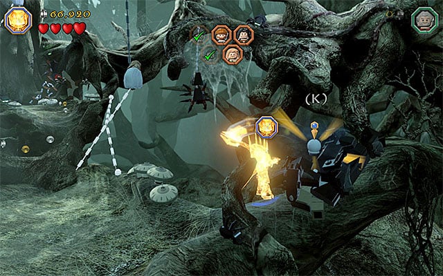 Use Saurons blade - Stage 10 (Flies and Spiders) | Main Stages - Collectibles - Main Stages - Collectibles - LEGO The Hobbit Game Guide & Walkthrough