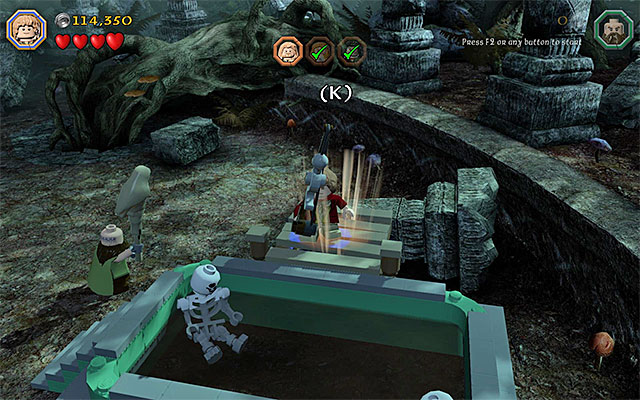 The place where you complete the fishing minigame - Stage 10 (Flies and Spiders) | Main Stages - Collectibles - Main Stages - Collectibles - LEGO The Hobbit Game Guide & Walkthrough