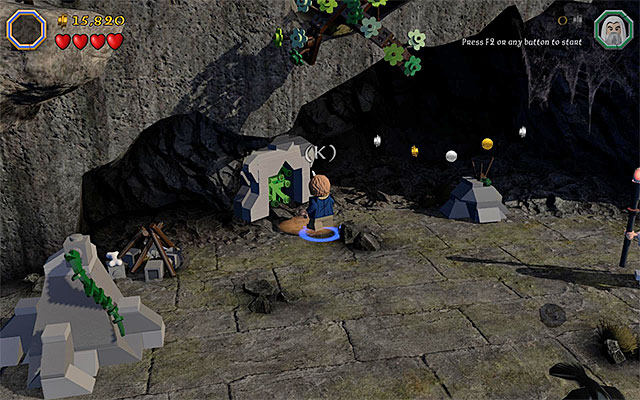 The manhole to the ledge with the catch - Stage 13 (Looking for Proof) | Main Stages - Collectibles - Main Stages - Collectibles - LEGO The Hobbit Game Guide & Walkthrough