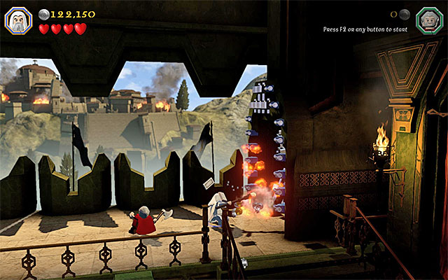 The gate that can be smashed - Stage 1 (Greatest Kingdom in Middle-Earth) | Main Stages - Collectibles - Main Stages - Collectibles - LEGO The Hobbit Game Guide & Walkthrough