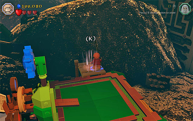 You need to use the fishing rod - Stage 1 (Greatest Kingdom in Middle-Earth) | Main Stages - Collectibles - Main Stages - Collectibles - LEGO The Hobbit Game Guide & Walkthrough