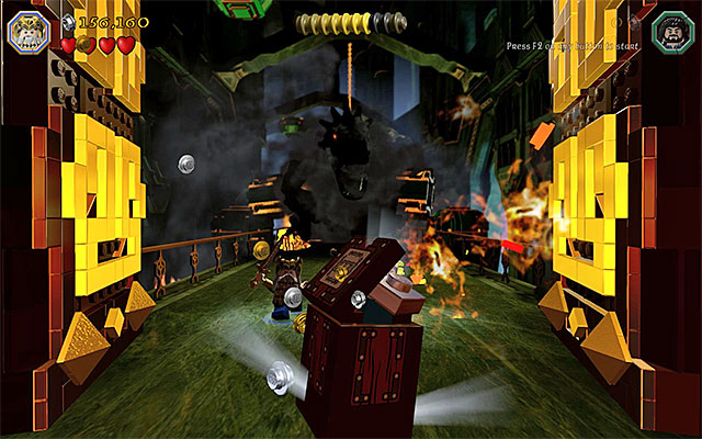 Keep looking around for the minikit, during the chase scene - Stage 1 (Greatest Kingdom in Middle-Earth) | Main Stages - Collectibles - Main Stages - Collectibles - LEGO The Hobbit Game Guide & Walkthrough