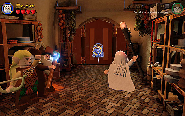 During the second stage of the game, in the storyline mode, you do not het the opportunity to explore the garden adjacent to Bilbo Baggins cottage - Stage 2 (An Unexpected Party) | Main Stages - Collectibles - Main Stages - Collectibles - LEGO The Hobbit Game Guide & Walkthrough