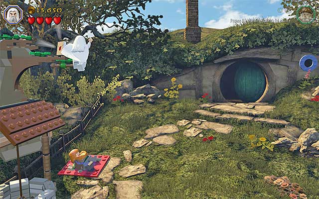 You need to bounce off the stomach of the well-fed ally - Stage 2 (An Unexpected Party) | Main Stages - Collectibles - Main Stages - Collectibles - LEGO The Hobbit Game Guide & Walkthrough