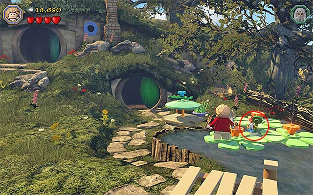 One of the garden gnomes - Stage 2 (An Unexpected Party) | Main Stages - Collectibles - Main Stages - Collectibles - LEGO The Hobbit Game Guide & Walkthrough
