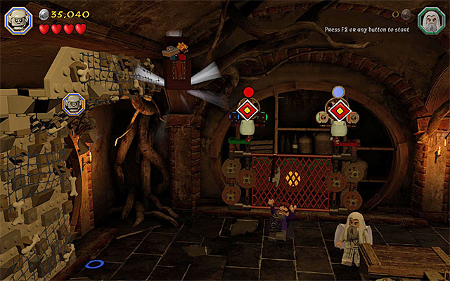 Requirements: the ability to climb walls (e - Stage 2 (An Unexpected Party) | Main Stages - Collectibles - Main Stages - Collectibles - LEGO The Hobbit Game Guide & Walkthrough