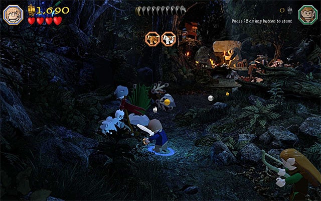 The first skeleton - Stage 4 (Roast Mutton) | Main Stages - Collectibles - Main Stages - Collectibles - LEGO The Hobbit Game Guide & Walkthrough