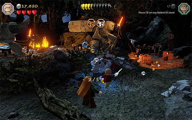 The second skeleton - Stage 4 (Roast Mutton) | Main Stages - Collectibles - Main Stages - Collectibles - LEGO The Hobbit Game Guide & Walkthrough