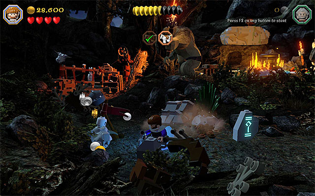 The fifth skeleton - Stage 4 (Roast Mutton) | Main Stages - Collectibles - Main Stages - Collectibles - LEGO The Hobbit Game Guide & Walkthrough