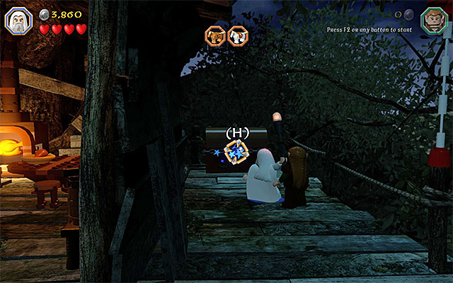 The chest that requires you to use the staff - Stage 4 (Roast Mutton) | Main Stages - Collectibles - Main Stages - Collectibles - LEGO The Hobbit Game Guide & Walkthrough