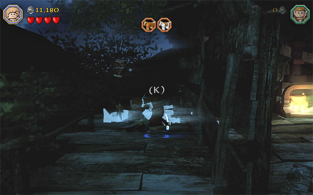 The spot where you need to use Bilbos ring - Stage 4 (Roast Mutton) | Main Stages - Collectibles - Main Stages - Collectibles - LEGO The Hobbit Game Guide & Walkthrough