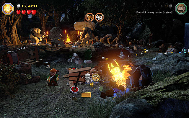 Use Saurons blade - Stage 4 (Roast Mutton) | Main Stages - Collectibles - Main Stages - Collectibles - LEGO The Hobbit Game Guide & Walkthrough