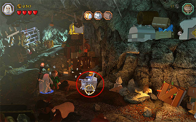 The object the t you need to use Sarumans staff on - Stage 5 (The Troll Hoard) | Main Stages - Collectibles - Main Stages - Collectibles - LEGO The Hobbit Game Guide & Walkthrough