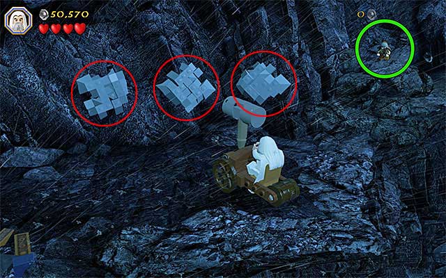 After you have smashed the chest, hold down the building key/button, thanks to which you will build an unique vehicle - Stage 6 (Over Hill and Under Hill) | Main Stages - Collectibles - Main Stages - Collectibles - LEGO The Hobbit Game Guide & Walkthrough