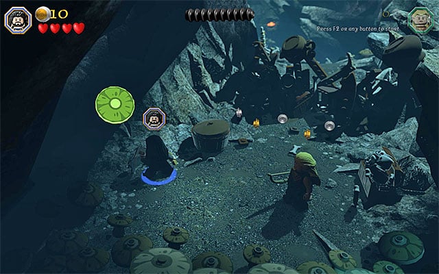 The first plant - Stage 7 (Goblin-town) | Main Stages - Collectibles - Main Stages - Collectibles - LEGO The Hobbit Game Guide & Walkthrough