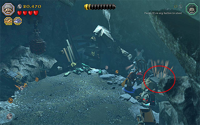 Requirements: axe (any dwarf) - Stage 7 (Goblin-town) | Main Stages - Collectibles - Main Stages - Collectibles - LEGO The Hobbit Game Guide & Walkthrough