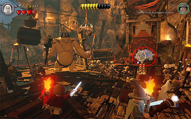 Requirements: Sarumans staff - Stage 7 (Goblin-town) | Main Stages - Collectibles - Main Stages - Collectibles - LEGO The Hobbit Game Guide & Walkthrough