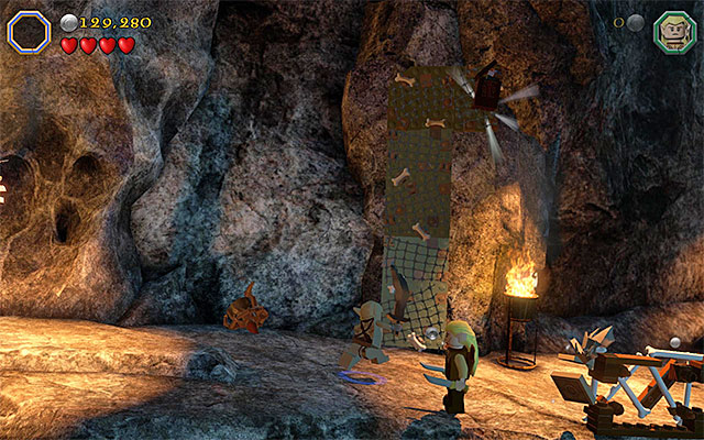 Use the interactive wall - Stage 7 (Goblin-town) | Main Stages - Collectibles - Main Stages - Collectibles - LEGO The Hobbit Game Guide & Walkthrough