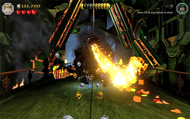 Do not stop and collect the studs along your way. - Stage 1 (Greatest Kingdom in Middle-Earth): Smaugs attack | Walkthrough - Walkthrough - LEGO The Hobbit Game Guide & Walkthrough